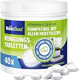 Reinigungstabletten für Kaffeevollautomaten 40x 2g - kompatibel für Delonghi, Siemens, EQ Series, Jura, Krups, Bosch, Miele, Melitta, WMF