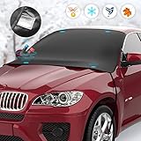 Frontscheibenabdeckung Winter Schneeschutz Auto Frontscheibe Auto Scheibenabdeckung Windschutzscheiben Autoabdeckung Winterabdeckung Eisschutzfolie für gegen Schnee Frost und Sonne, 175 * 120cm