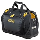 STANLEY FatMax Werkzeugtasche Tragetasche für Werkzeug mit Fächern Quick Access (mit 4 Fächern, aus 600 x 600 Denier Nylon, mit Kunststoffboden & gepolstertem Schultergurt) FMST1-80147