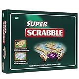 Ideal Super Scrabble: Twice as Many Tiles and a Giant-Sized Board, Classic Games, for 2-4 Players, Ages 10+
