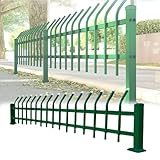 Dekorativer Metall-Gartenzaun, Einfassung, für den Außenbereich, Blumenbeet, Isolationszaun für Hof, Terrasse und Landschaft (100 x 80 cm) – & stilvolle Gartendekoration