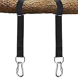 GLUK Baumschaukel-Hängegurte-Set hält 907 kg, 2 x 152 cm verstellbare Schaukelgurte Kit für Hängesessel, Hängematte, Schaukel und Veranda-Schaukel
