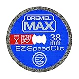 Dremel MAX Hochleistungs-Trennscheibe (SC545DM) Diamant-Trennscheibe mit EZ SpeedClic System, 38 mm, max. Lebensdauer