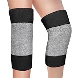 Kniewärmer für Damen Herren Winter Wärme, Elastische Kniebandage Dicke Rutschefeste Schmerzlinderung, Knie Manschette, Thermo Kniekompression für Fußball Tanzen Yoga Indoor Sport