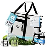five dots Kühltasche groß 30l +24h Kühlung zum Einkaufen ideal für Auto & Arbeit - Isoliertasche Thermotasche Lunchbag & Picknicktasche - Kühltasche groß - Lunchtasche Herren - Lunch Bag