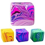 4 Stück Fidget Toys,Anti Stress Würfel,Weiche Squishy Stressball,Antistress Spielzeug, Entspannung Und Konzentration, Bunte Farben