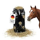 Dönges Haybag Heubeutel Heunetz Heusack Heutasche Futterbeutel mit 8 cm Löchern Rauhfutterbehälter Beschäftigungssack Aufbewahrungsbeutel ca. 9 kg Füllmenge