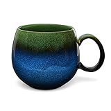 Teeladen Herzberg Maoci -Jumbotasse/Jumbobecher - 0,5l - Porzellan - blau-grün mit Farbverlauf