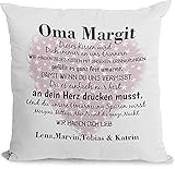 Kissen Oma geschenk mit Namen erinnerungen Individuell personalisiert einzahl mehrzahl enkelnamen dekokissen