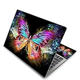 Folie Notebook Skin Laptop Notebook Skin Vinyl Aufkleber Cover Aufkleber Für 10 11 12 13 14 15,6 17 Zoll, Schmetterlinge, Universal
