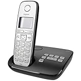 Gigaset E310A Telefon - Schnurlostelefon / Mobilteil - Grafik Display - Grosse Tasten Telefon - Anrufbeantworter - Freisprechfunktion - Analog Telefon - Anthrazit