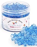 Mini-Acryl-Schnuller für Babyparty-Spiele, 2,2 cm, transparent-blaue Schnuller, Chupones para Gender Reveal, Partygeschenke, Dekorationen und Bastelbedarf, 200 Stück