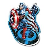 Trefl – Konturenpuzzle aus Holz: Marvel Avengers, Furchtloser Kapitän Amerika – 160 Stücke, Wood Craft, Unregelmäßige Formen, 10 Figuren, Premium Puzzlespiel, für Erwachsene und Kinder ab 9 Jahren