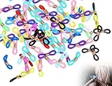 Lhbwhiz 50 Stück Maschenmarkierer,Silikon Stricknadelstopper,Maschenstopper zum Stricken,Stricknadelkappen,Strickstopper,Strickzubehör,Häkeln,Nadelspitzen Stopper,Für Stricknadel(mehrfarbige)