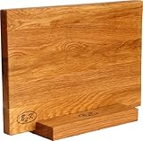 B4K® Schneidebretter aus Eiche 30×20×2,2 cm | Handgefertigt, geölt & antibakteriell | Vielseitig als Küchenbrett, Hackbrett & Servierbrett