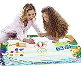 Aqua Magic Water Doodle Matte | Kinderspielzeug Aqua Magic Malen Schreiben Malmatte,Lustiger und lehrreicher Alphabet-Malblock mit Pinseln, Stempeln, Schablonen, für Kinder ab 2 Jahren Caizhe