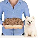 Hirschstreifen für Hunde | 1 kg ca. 52 Stück | Getrockneter Kausnack aus 100% Hirschfleisch | Naturbelassen & fettarm | Hundeleckerli ohne Zusatzstoffe