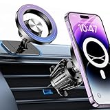 Coolpow Handyhalterung Auto für Magsafe Autohalterung【20x N55 Magnet】Handy Halterung Auto Zubehör Innenraum【360° Drehbar】Magnetische Auto Handyhalterung Lüftung für iPhone 17 16 15 14 13 Magsafe Hülle