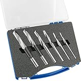 ENT Langlochbohrer Set 6-teilig WS, Durchmesser (D) 6-8-10-12-14-16 mm, rechts, gewundene Ausführung