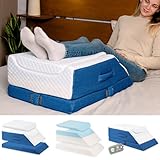 VENENKISSEN BEINHOCHLAGERUNGSKISSEN Ritalia®: Ergonomisches Kissen für die Beinhebung mit 3 Höhen, ideal für Lymphdrainage - Lagerungskissen für Beine bei Varizen