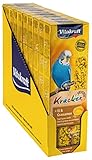 Vitakraft Kräcker, mit Ei und Grassamen, Knabberstangen für Sittiche und Exoten, in Vorratsgröße, ohne Zusatz von Zucker (10x 54g)