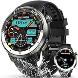 Motast Militär Smartwatch Herren,Präzise GPS,15 Tage Akku, Fitness Tracker mit 175 Plus Sportmodi, 5ATM Wasserdicht Fitnessuhr mit Schlafmonitor für iOS/Android