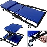 Deuba® 2in1 KFZ Rollbrett Werkstatthocker bis 150kg 6 leichtgängige 360° Lenkrollen Werkstattliege Montageliege Rollliege