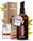 Heldengrün® BIO Rizinusöl Haare [100% NATURREIN] - Castor Oil - Dermatologisch getestet - Kaltgepresstes Rizinus Öl - Booster für Haare, Wimpern, Augenbraun & Bart