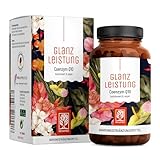 NATURTREU® Glanzleistung - Coenzym Q10 Kapseln hochdosiert mit 200mg pro Kapsel - 90 vegane Kapseln für 3 Monate - reines Ubiquinon aus pflanzlicher Fermentation