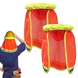 Schutzhelm, Sonnenblende, hohe Sichtbarkeit, Sonnenschutz, verstellbare Halsabdeckung mit reflektierendem Streifen, Helmzubehör für Männer und Frauen, Radfahren