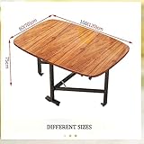 Drop Leaf Esstisch mit beweglichen Rollen, ideal für kompakte Küchen, ausziehbarer Holz-Klapptisch für kleine Räume