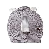 Hunde Mütze, Warme Strickmütze Wintermütze für Hunde, Lärmschutz zur Linderung von Angstzuständen und zur Beruhigung von Haustieren