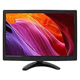 12-Zoll-Computermonitor, PC-Monitor Unterstützt VGA, HD-Multimedia-Schnittstelle, AV, BNC, USB, DC, TFT-LCD-Monitor mit Zwei Lautsprechern und Fernbedienung