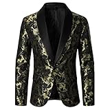 Herren Sakko Gold Blazer Elegant Blau Smoking Herren Weiß Anzugsakko Herren Baumwolle Sakko Modern Fit Herren Anzug Schwarz Smoking Herren Blazer Sportlich Modern S M L XL XXL