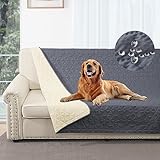 Taiyang 100% wasserdichte Sofabezug für Hund, Hundebettdecke, Hundebettabdeckungsschutz, Couchmöbelschutz für Kinder, Hund, Katze (Grau, 173-208cm)