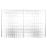 ibasenice Edelstahl Abkühlgitter Großes Backblech Backgitter mit Rundkanten Multifunktionales Brot Kühlnetz für Backen Grillen Trocknen Obst Gemüse Küchenhelfer