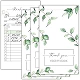 Beautiful Greenery Dankesbuch für kleine Unternehmen, ästhetischer und einfach zu bedienender Quittungsblock, das perfekte Business-Zubehör, das Ihnen und Ihren glücklichen Kunden hilft, organisiert