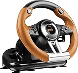 Speedlink Gaming Lenkrad für PS3-DRIFT O.Z. Racing Wheel USB(Schaltknauf,Gas-und Bremse-Pedale -Vibration, 180°Lenkbereich-Controller für Driving Games oder andere Simulator-Spiele)schwarz/orange