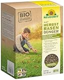 Neudorff Azet HerbstRasenDünger - Organischer Bio-Dünger für 50 m² stärkt die Frosthärte und sorgt für einen dichten, kräftigen Rasen im Frühjahr, 2,5 kg