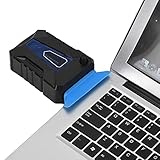RASTKY USB-Laptop-Kühler, Vakuumeffizienter, Luftabsaugender Lüfter für Notebook, Ideal für Gamer, ABS, Schwarz, 4,3 * 3,0 * 1,5 Zoll