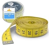 Everhomely® 2 in 1 - Massband Maßband cm + INCH Schneidermaßband 150 cm in Aufbwahrungsbox