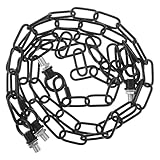 EPIGEIST Dekorative Metall Hängeketten für Gartenbrücken – 35m Wetterfeste Eisenketten mit Montagematerial Schwarz für Hängematten Lampen und Gartendekoration