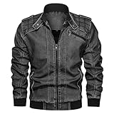 Herren Jacken Winter Warm Langarm Stehkragen Daunenjacke mit Reißverschluss Casual Jacket Übergangsjacke Winterparka Männer Pufferjacke Softshelljacke Wintermantel Fliegerjacke Outdoor Kleidung