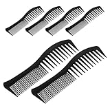 Beatifufu 6 Stück Haarkamm mit Breiten Zinken Hitzebeständig Fischförmiger Griff Doppelseitig für Damen und Herren Styling Föhnen Entwirren Hochsteckfrisuren