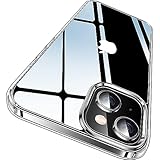 CASEKOO Crystal Clear für iPhone 13 Hülle, iPhone 14 Hülle, [Nie Vergilbung] [Unzerstörbarer Militärschutz] Stoßfeste Kratzfeste Schutzhülle Dünne Handyhülle Transparent Case - Durchsichtig