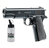 Set: 19Eleven Vollmetall 0,5 Jule 6 mm BB Federdruck Softair + G8DS® Softair Munition Bio BBS Premium Selection 2000 Stück 0,20 g 6mm (3, 1)