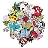 Chiluxendo 60 Stück Bügelflicken, Flicken zum Aufbügeln, Bestickte Aufnäher Patches, Bügelbilder für Textilien, Aufbügelbilder für Kinder und Erwachsene, Applikationen für Kleidung, Hosen, Jeans, Hüte