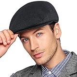 Wantonfy Barett Cap Herren Schiebermütze chirmmütze Gatsby Schirmmütze Newsboy Flat Cap Baskenmütze 1920 Stil Gatsby Kostüm Accessoires