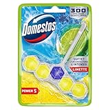 Domestos Power 5 Toilettenstein Limette WC Reiniger Volle Power bis zu 300 Spülungen 50 g 9 Stück