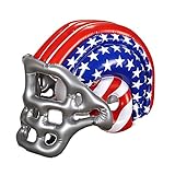 W WIDMANN MILANO Party Fashion 04867 - Aufblasbarer Footballhelm, Stars and Stripes, USA, American Football, Hut, Kostüm, Accessoire, Karneval, Mottoparty